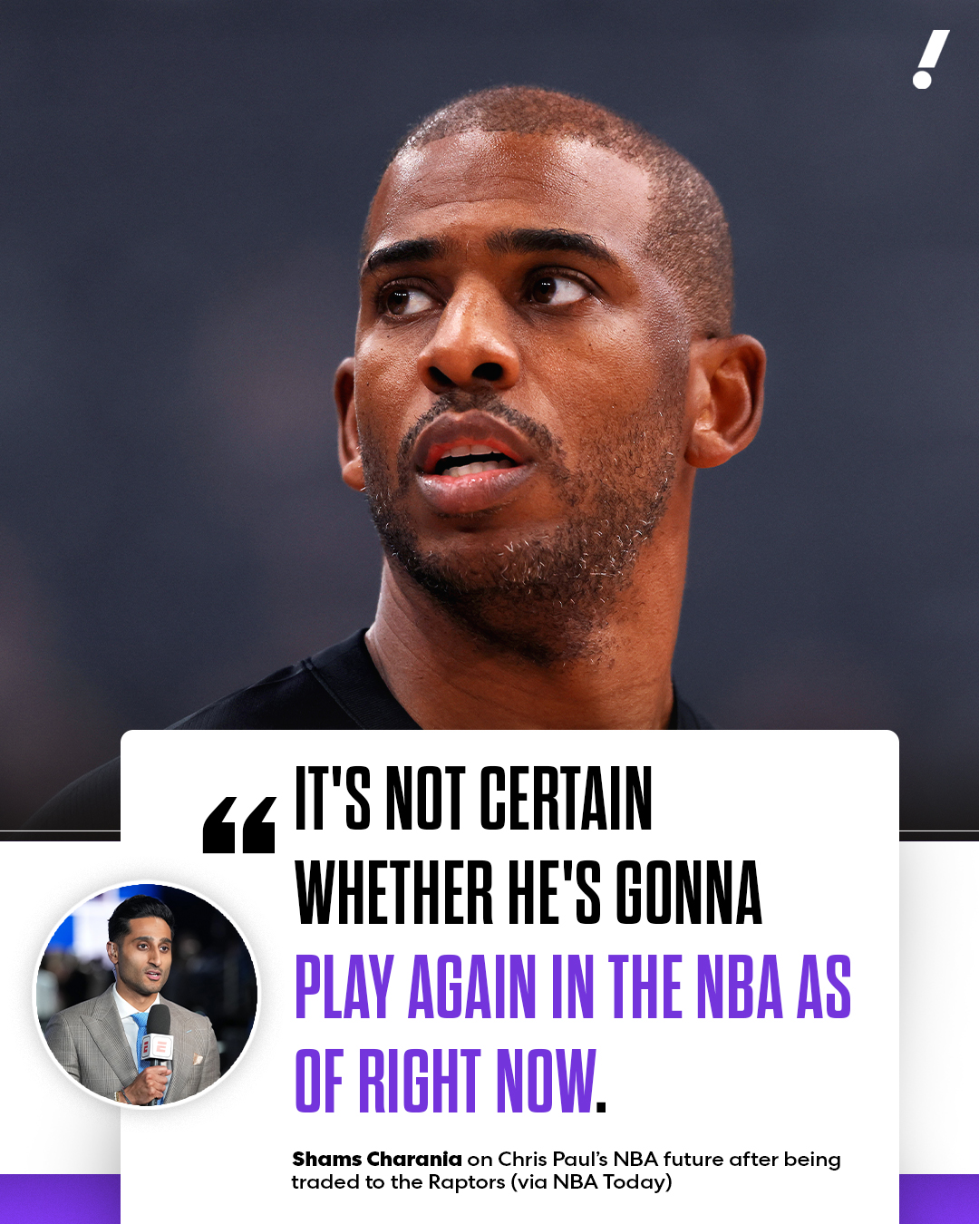 开云网站-还能再见吗？Shams：目前尚不确定保罗是否还会在NBA继续征战