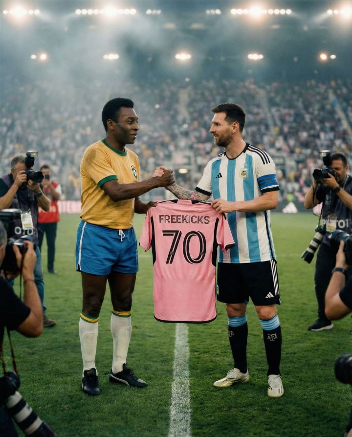 开云下载-认可这版统计！罗马诺晒图：梅西任意球数平贝利，差儒尼尼奥7球